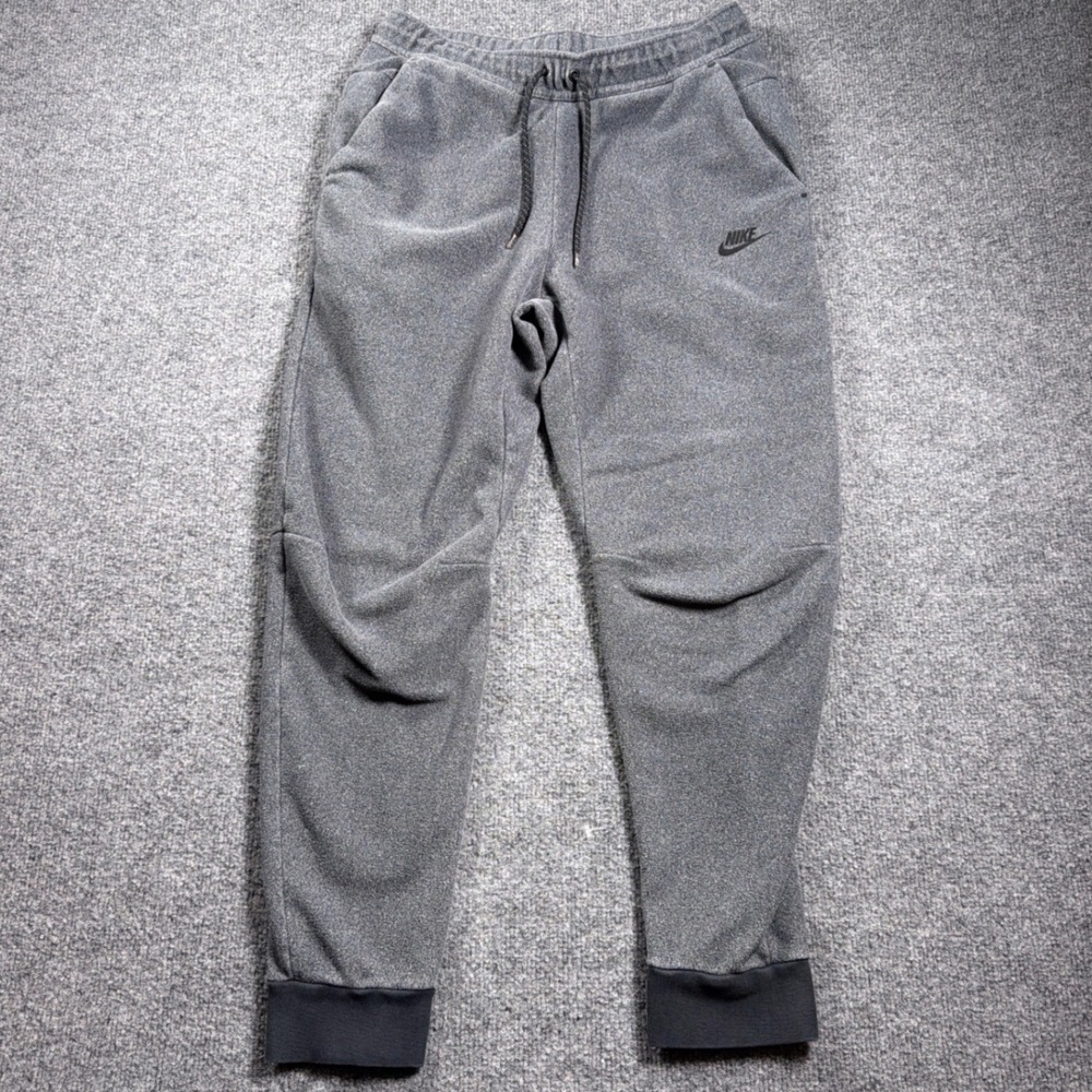 Nike Tech Fleece Winterized Joggers Mens Size Medium Grey Tapered Sweatpants